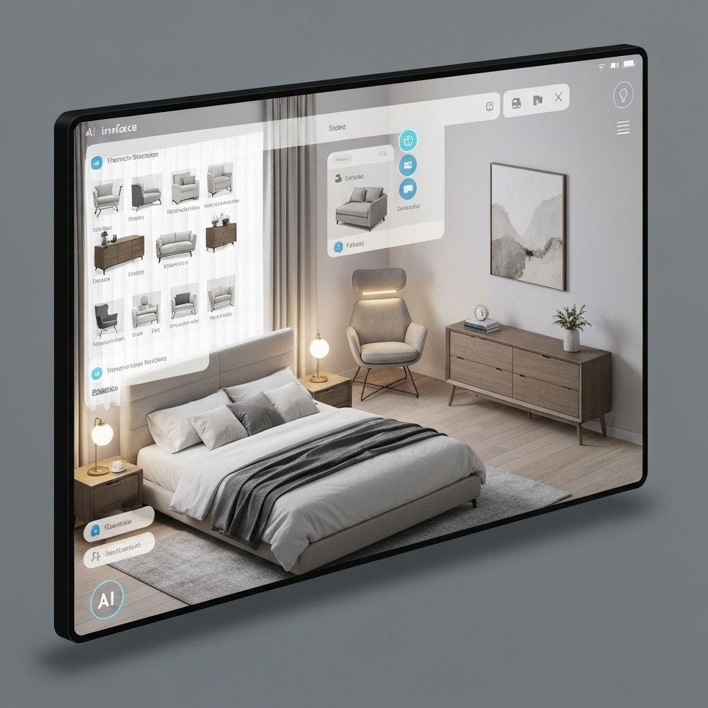 Giao diện AI chọn nội thất